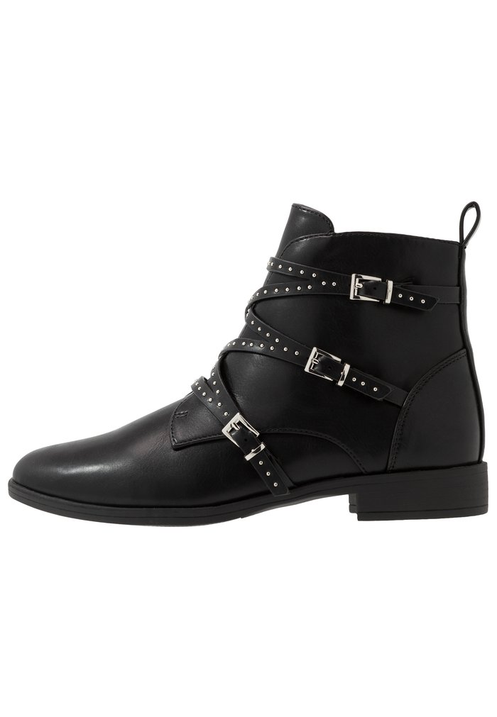 Bottines Anna Field Plates Zip UP Noir Femme | RQO-9278780